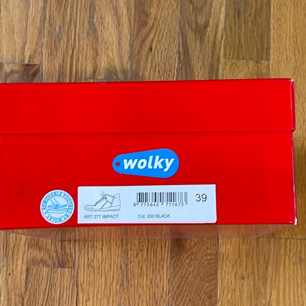 Wolky black leather boot